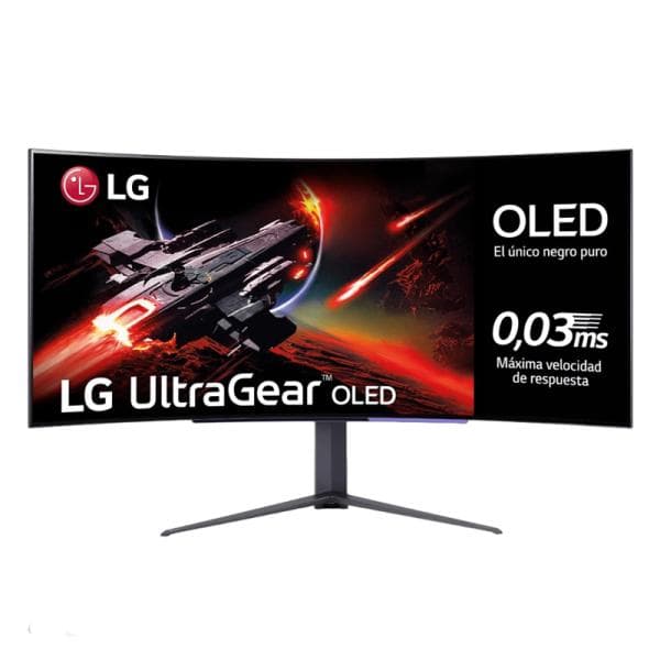 MONITOR LG 45" 45GR95QE-B FHD IPS  3440 X1440 240HZ DP HDMI OLED CURVO