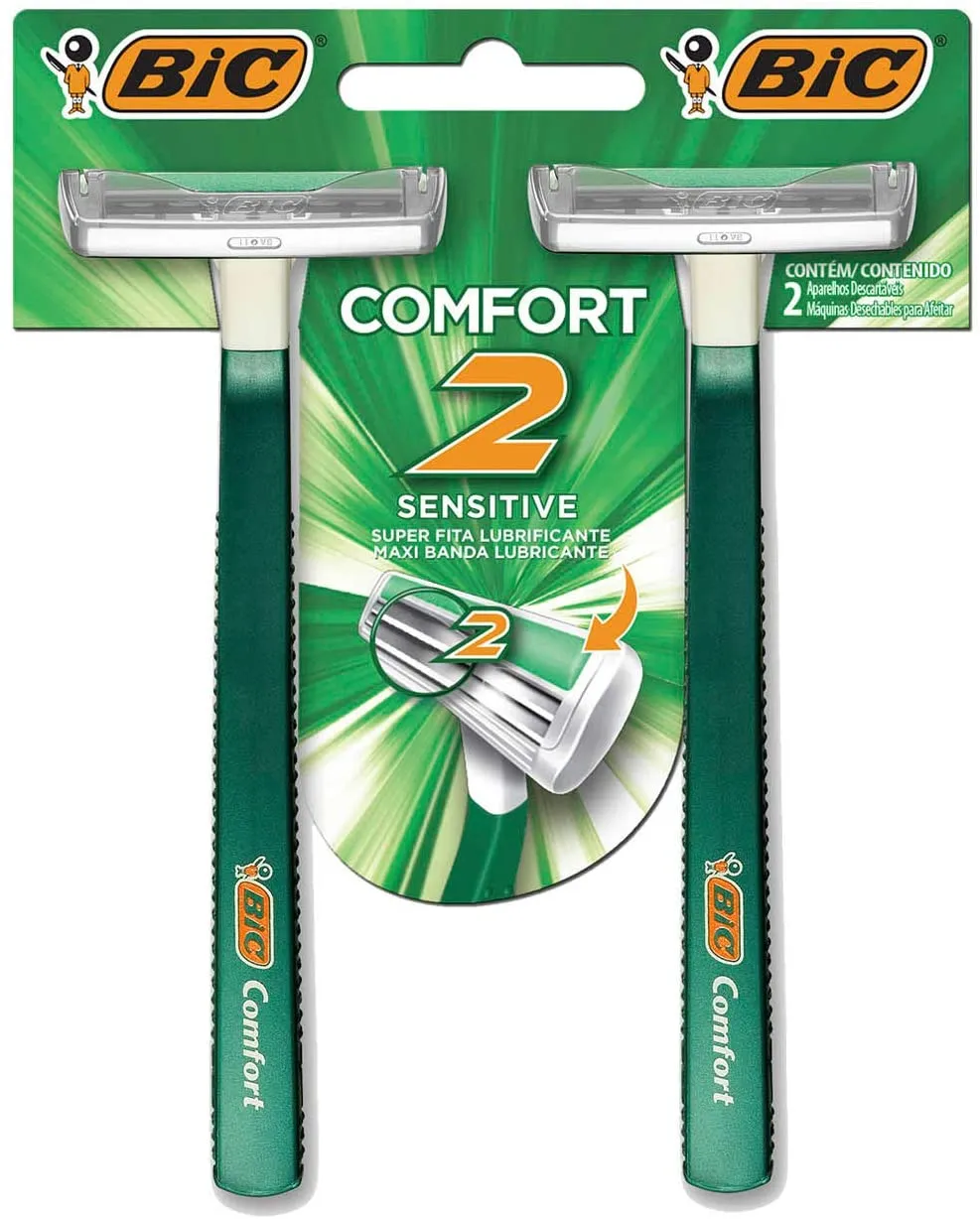 AFEITADORA BIC COMFORT TWIN SENSITIVE BLISTER X2U