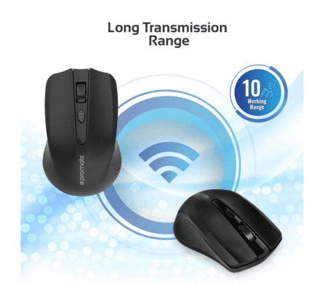 PROMATE CLIX-8.BLACK MOUSE INALAMBRICO NEGRO - 2