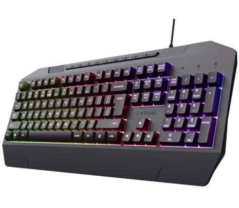 TRUST 24998 TECLADO GXT836 EVOCX GAMING RGB ECO BLACK