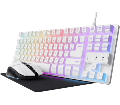 TRUST 25233 COMBO GXT794W GAMING TECLADO+MOUSE/MOUSE PAD ECO