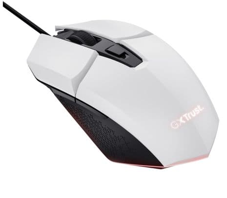 TRUST 25066 MOUSE GAMING GXT109 FELOX WHITE CON LED - 2