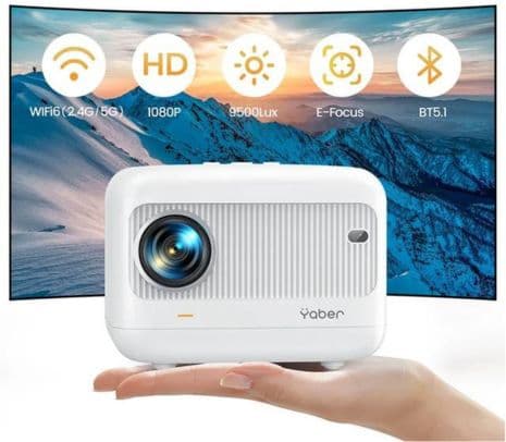 YABER L1 PROYECTOR MINI 1080P WIFI HDMI/USB WHITE (D) - 3
