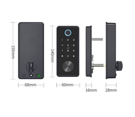 BSMART BS-CS01 CERRADURA INTELIGENTE CON HUELLA Y TAG WIFI TUYA SMART - 3