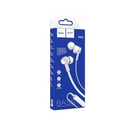 HOCO M86 EARPHONES OCEANIC C/MIC 3.5MM WHITE - 2