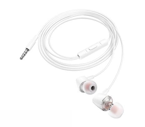 HOCO M107 EARPHONES DISCOVERER C/MIC 3.5MM WHITE - 2