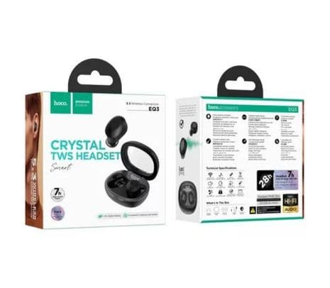 HOCO EQ3 EARPHONES SMART TWS BLACK - 2