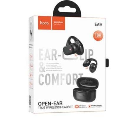 HOCO EA9 EARPHONES TWS OPEN EAR AIR CONDUCTION CLIP-ON BK - 2