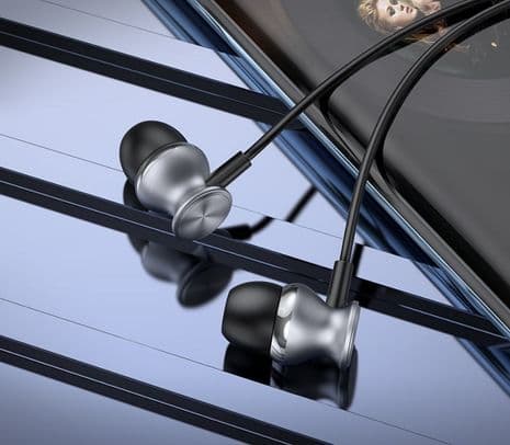 HOCO M106 EARPHONES FOUNTAIN METAL C/MIC 3.5MM - 2
