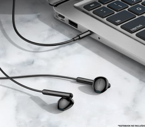 HOCO M93 EARPHONES C/MIC 3.5MM BLACK - 3
