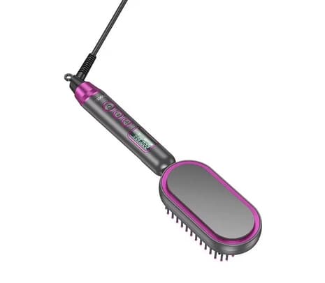 HOCO HP44 CEPILLO ALISADOR C/PANTALLA DIGITAL ROSE RED - 3