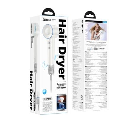 HOCO HP19 SECADOR DE PELO 1300W 2 VEL/3 TEMP BLANCO - 2