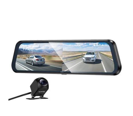HOCO DV16 DASHCAM VIDEOCAMARA C/DISPLAY DE 9.66" P/AUTO DOBLE CANAL BK