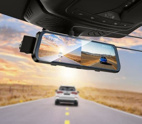 HOCO DV16 DASHCAM VIDEOCAMARA C/DISPLAY DE 9.66" P/AUTO DOBLE CANAL BK - 4