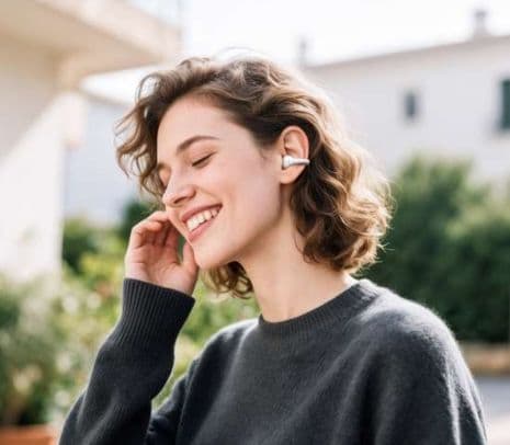 HOCO EA8 EARPHONES CLIP ON TWS METAL GRAY - 3