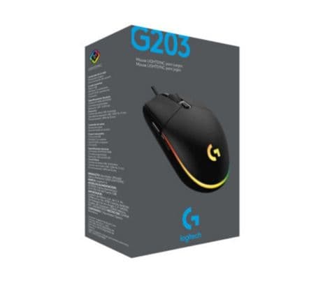 LOGITECH 910-005793 MOUSE G203 GAMING NEGRO USB PARA PROMO** - 2