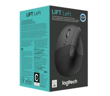 LOGITECH 910-006467 MOUSE LIFT VERTICAL GRAPHITE IZQ INAL+BT - 2