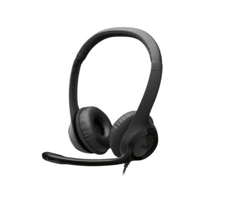 LOGITECH 981-001575 HEADSET H390 USB-C MIDNIGHT BLACK P/PROMO**