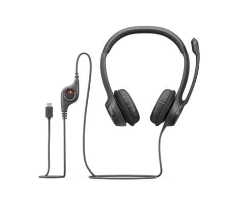 LOGITECH 981-001575 HEADSET H390 USB-C MIDNIGHT BLACK P/PROMO** - 2