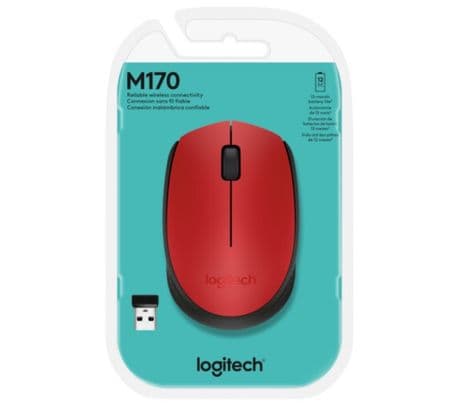 LOGITECH 910-004639/4941 MOUSE M170 RED INALAMBRICO - 2