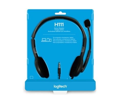 LOGITECH 981-000612 HEADSET H111 3.5MM - 2