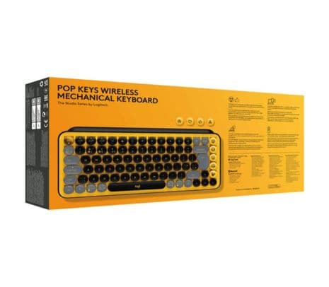 LOGITECH 920-010713 TECLADO POP KEYS BLAST YELLOW INAL+BT** - 2