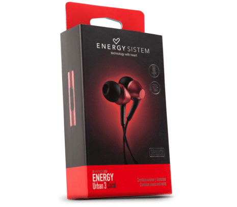 ENERGY SISTEM 423156 EARPHONES URBAN 3 CORAL C/MIC 3.5MM - 2