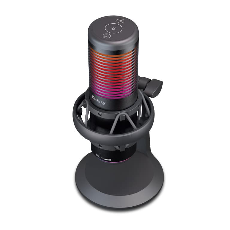 Microfono Bi Modo RGB Streaming LSM98B Negro | Solarmax - 3