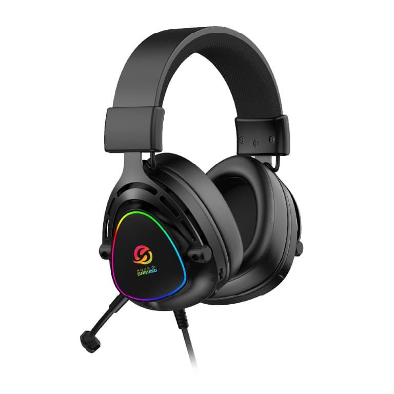 Auriculares RGB Triangulares GHS59B Negro | Solarmax - 2