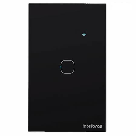 Smart Home | Llave de Luz TOUCH Wifi x1 | EWS 1001 IZY | NEGRA - INTELBRAS
