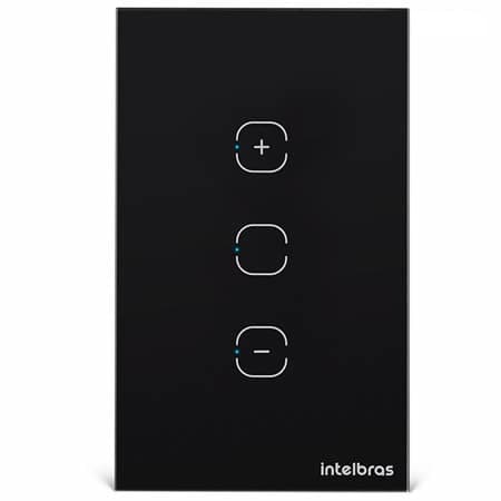 Smart Home | Llave de Luz TOUCH DIMMER Wifi | EWS 1101 IZY | NEGRA - INTELBRAS