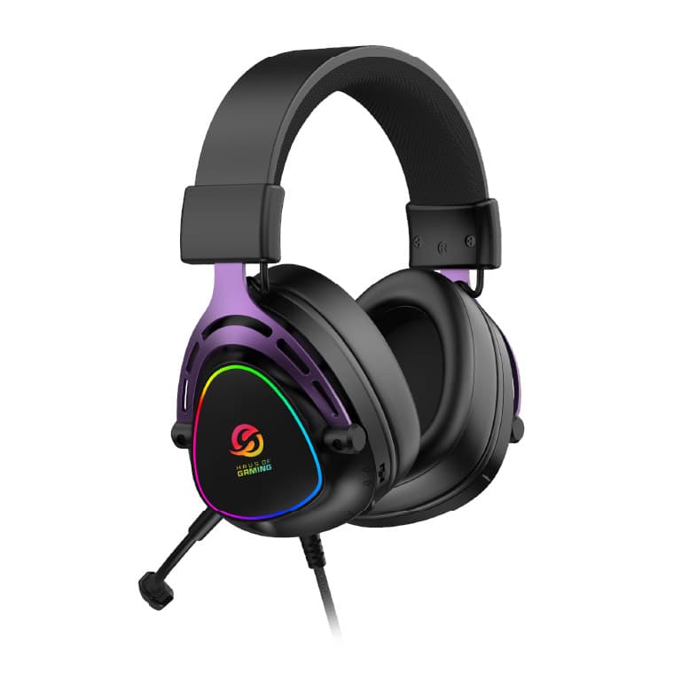 Auriculares RGB Triangulares GHS59V Violeta | Solarmax - 2
