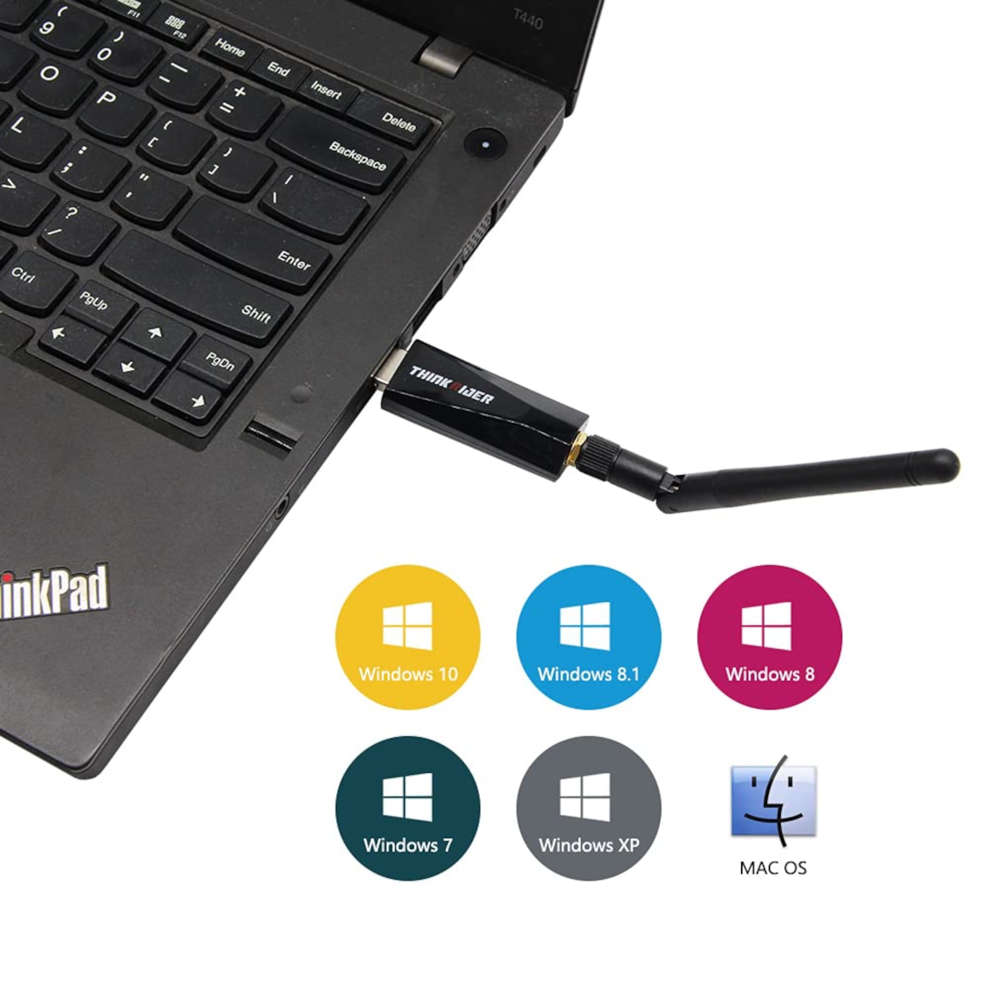Antena y Receptor USB Para Reforzar Señal Thinkrider - 3