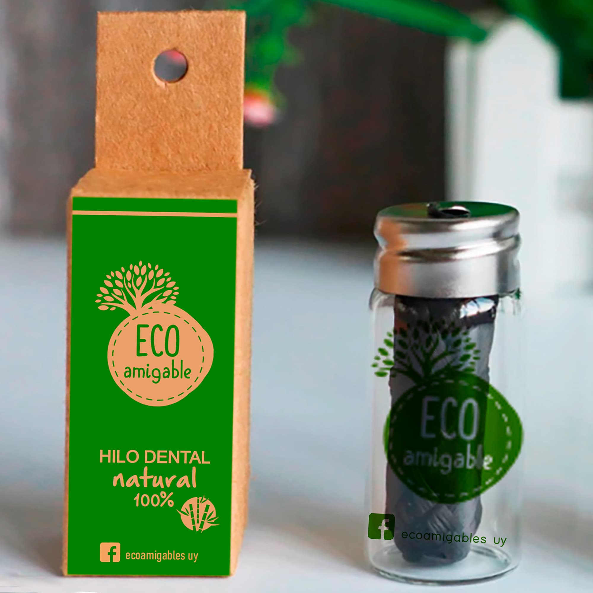 Hilo Dental Ecológico De Carbón De Bambú 30m
 - 2