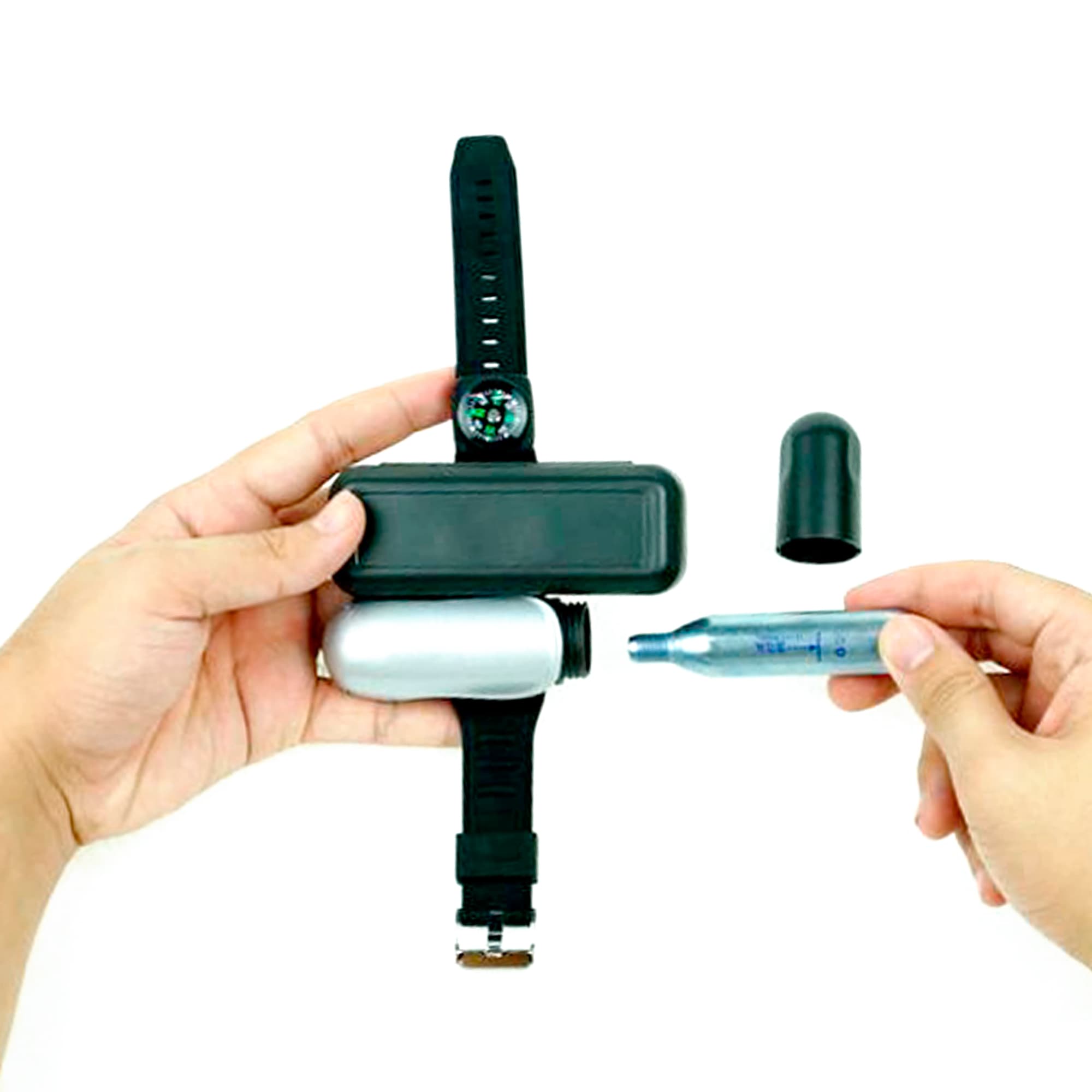 Boya Pulsera Salvavidas Inflable Co2 Con Brújula - 3