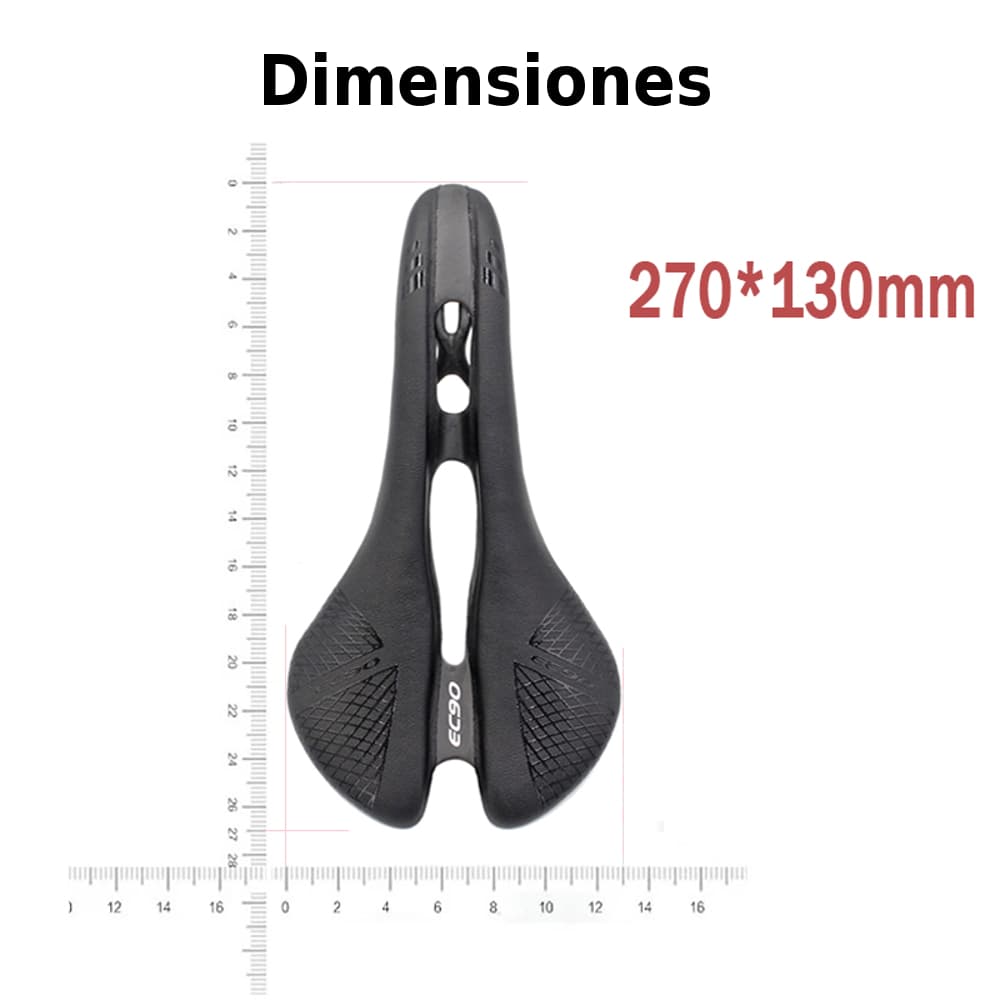 Asiento de bicicleta EC90 Carbono - 4