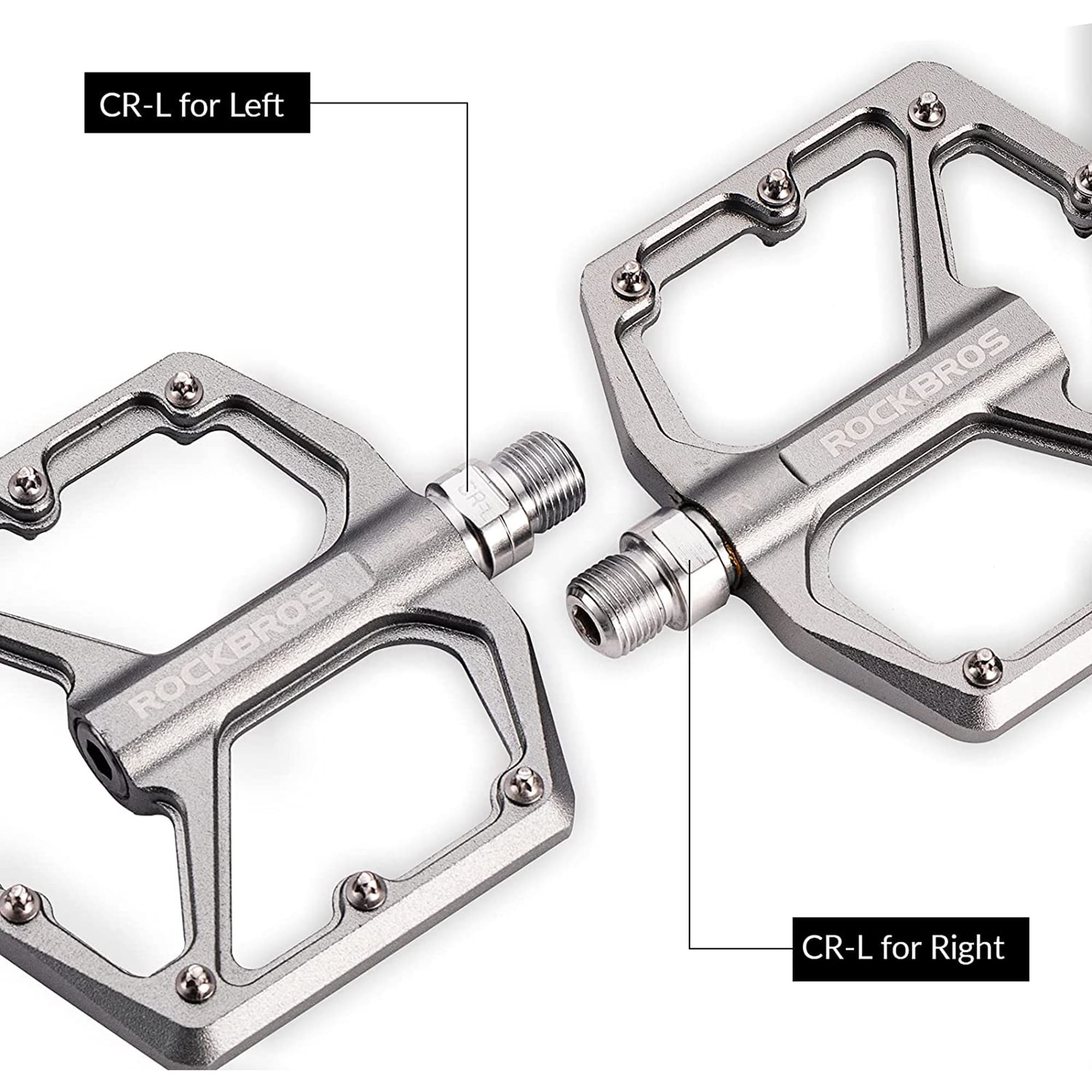 Pedales Para Bicicleta Rockbros Aluminio Antideslizantes  - 2