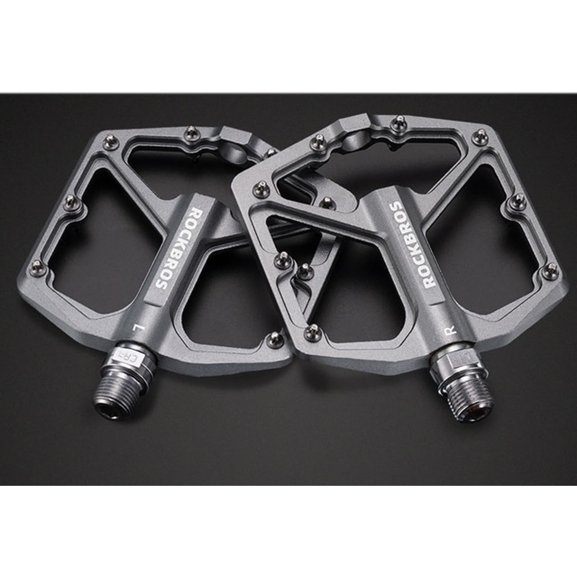 Pedales Para Bicicleta Rockbros Aluminio Antideslizantes  - 3