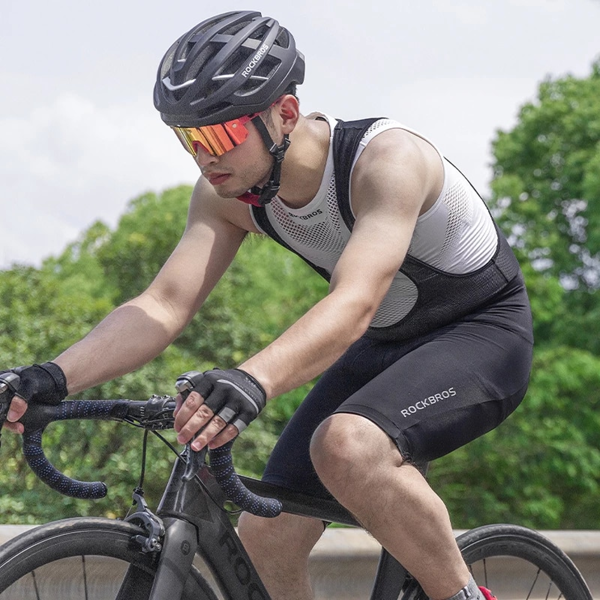 Calza Corta Con Tiradores Ciclismo Rockbros 3XL - 5