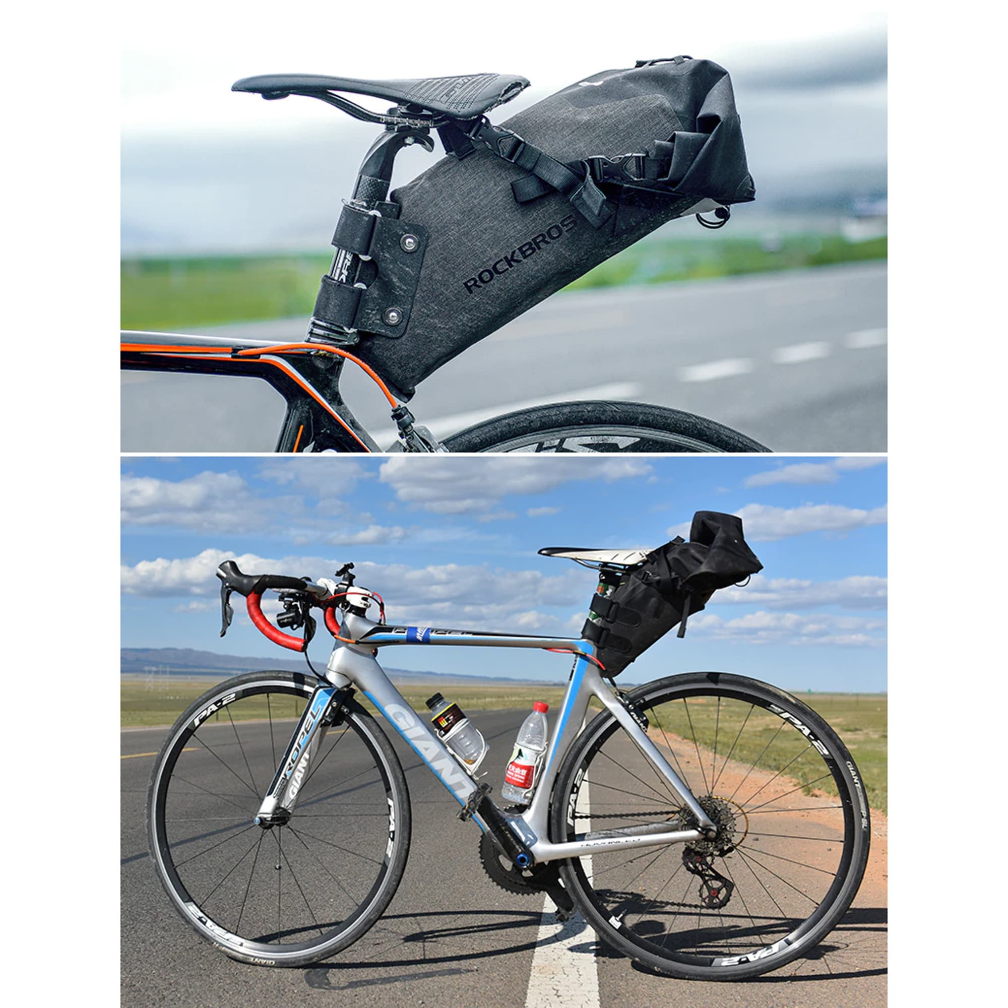Bolso De Sillín Para Bicicleta Impermeable Rockbros De 10L - 10