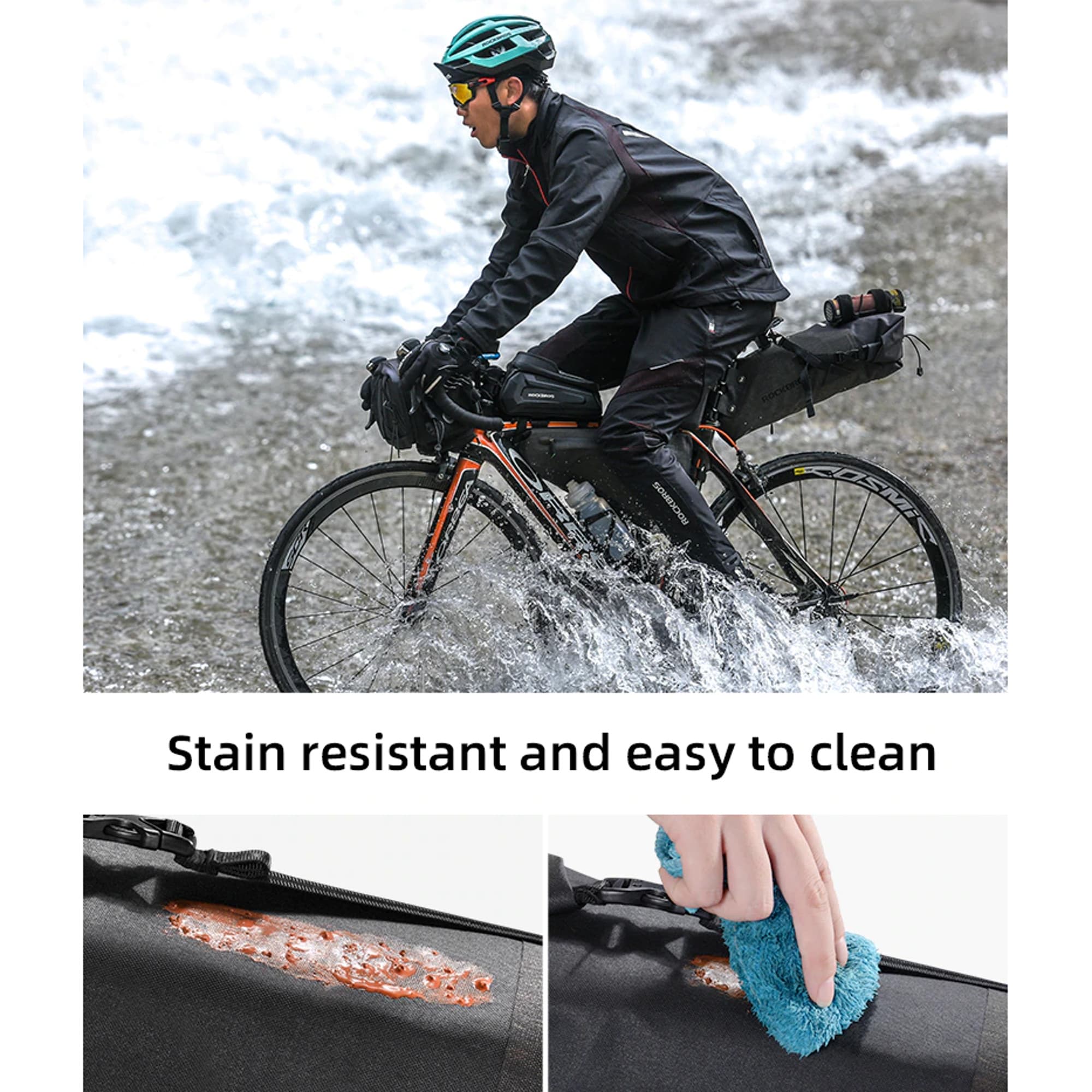 Bolso De Sillín Para Bicicleta Impermeable Rockbros De 10L - 8