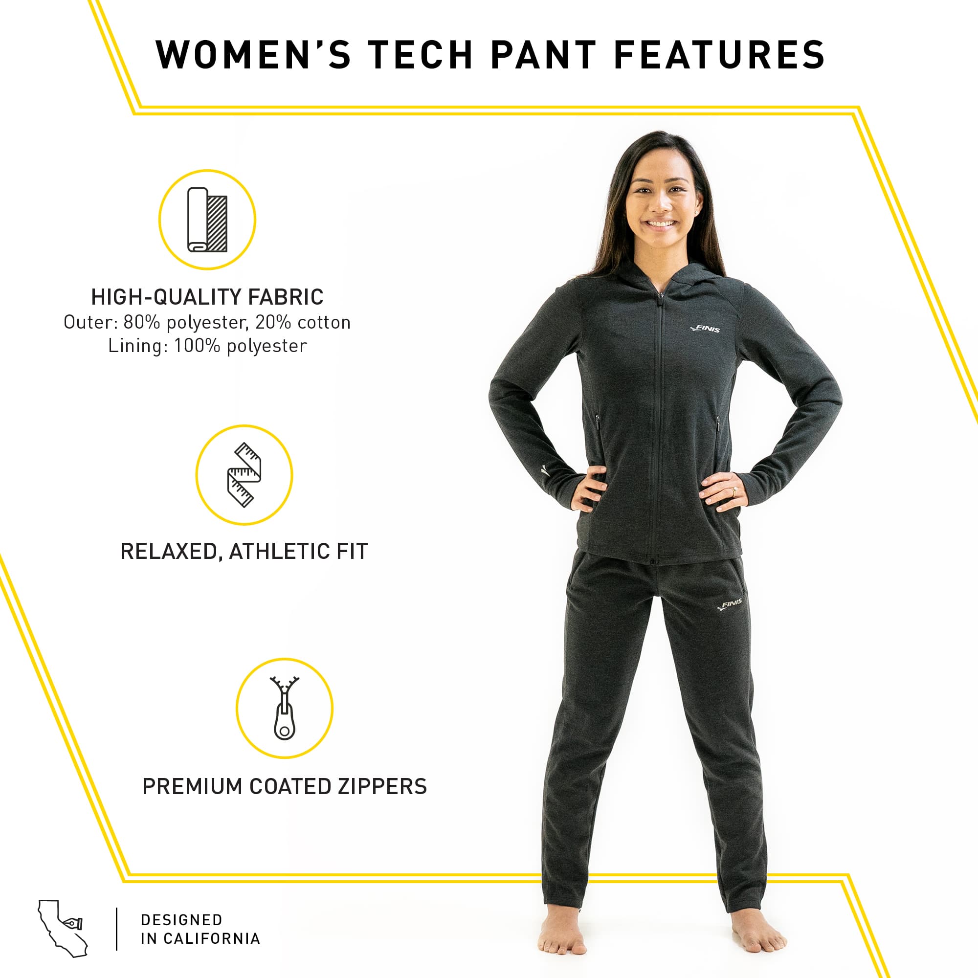 Pantalón Deportivo Mujer Finis Tech Pant M - 5