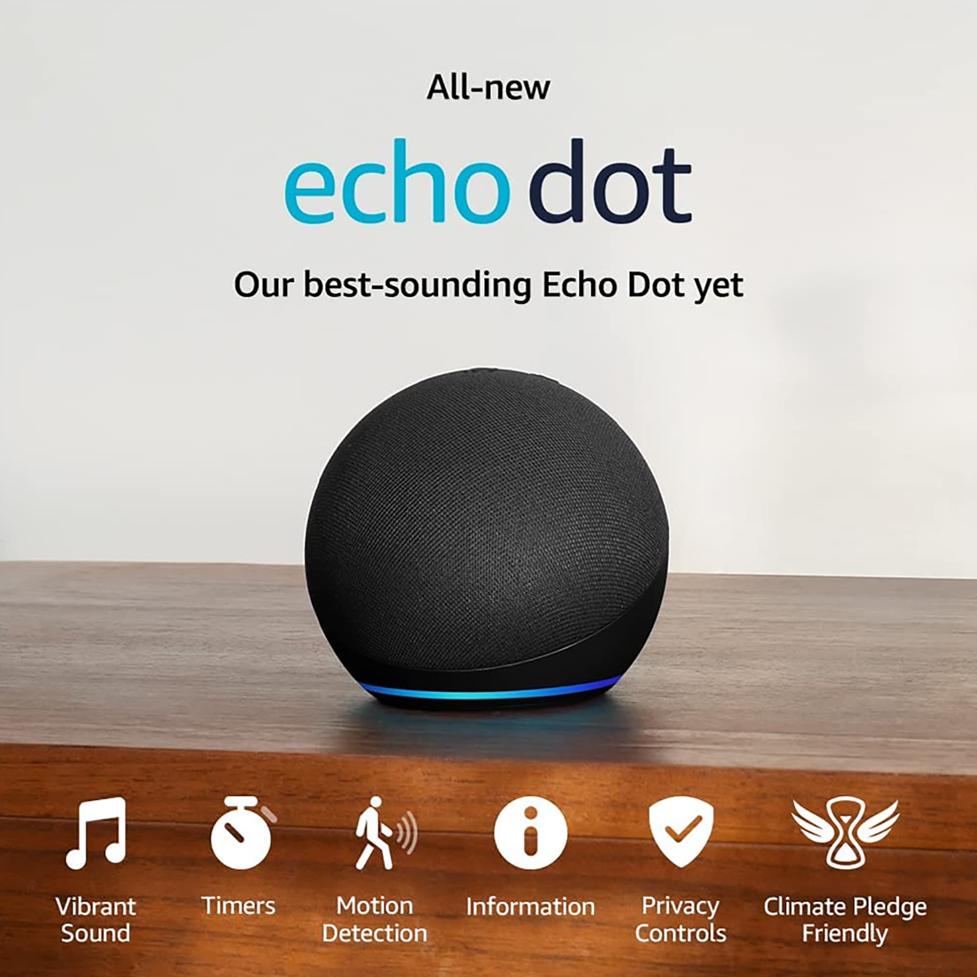 Parlante Amazon Echo Dot Gen5 Alexa Wifi Bluetooth - 3