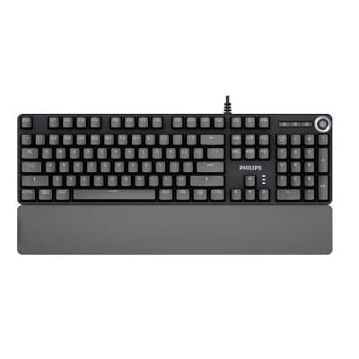Teclado Gaming Usb Philips Retroiluminado Reposamuñecas 

