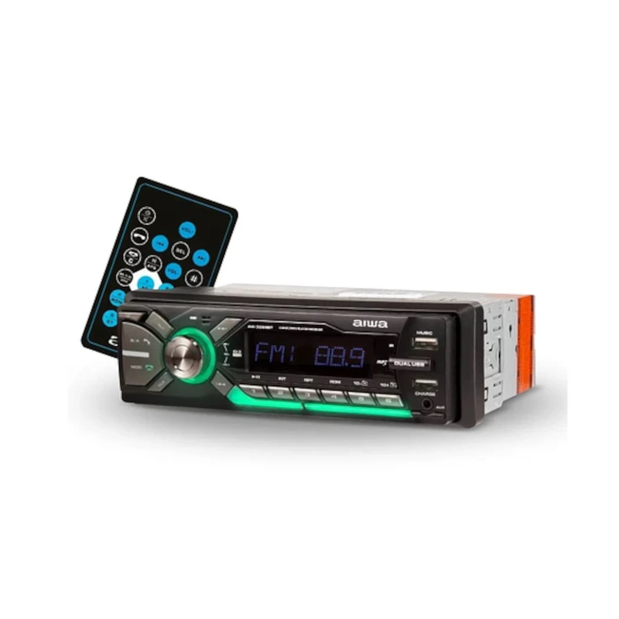 Radio Para Auto Aiwa Aw3269bt 4x50w Bt Rgb Panel Desmontable