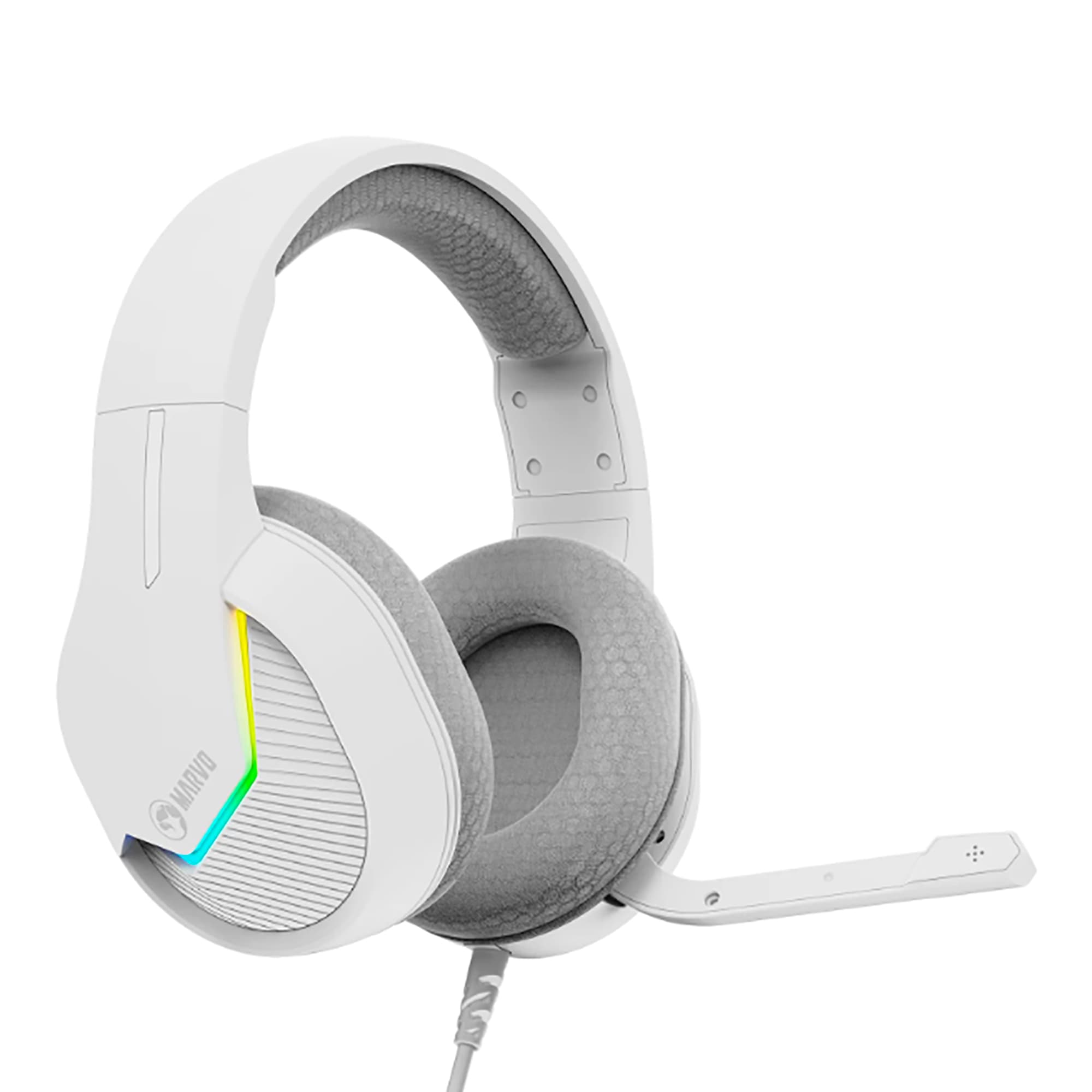 Auriculares Gaming USB Marvo H8618 RGB PC - 3