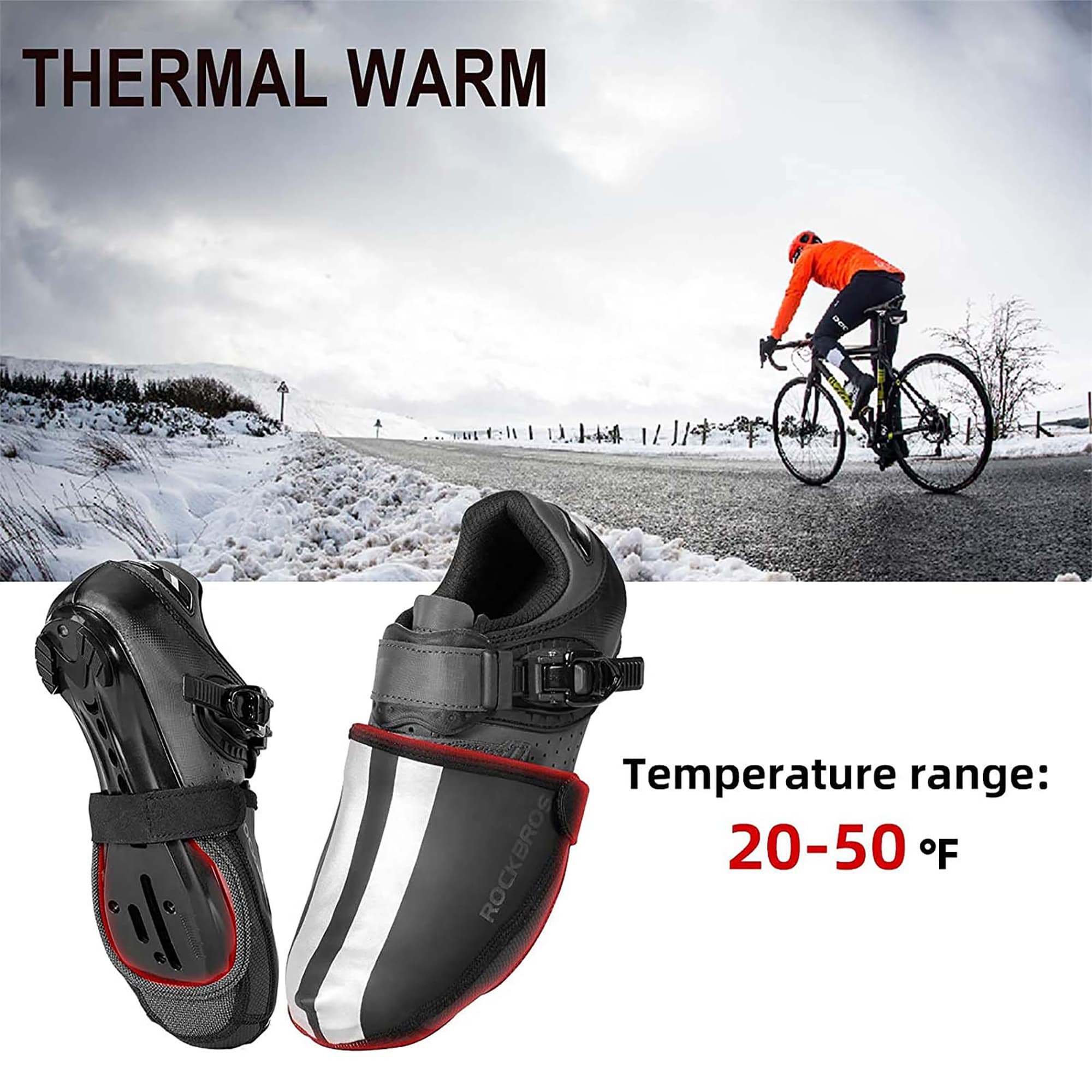 Cubre Zapatillas Ciclismo Rockbros S - 4