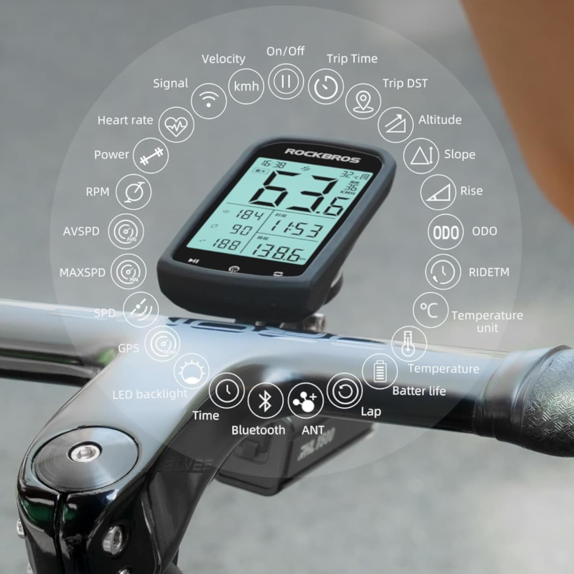 Gps Computador Para Bicicleta Rockbros - 5