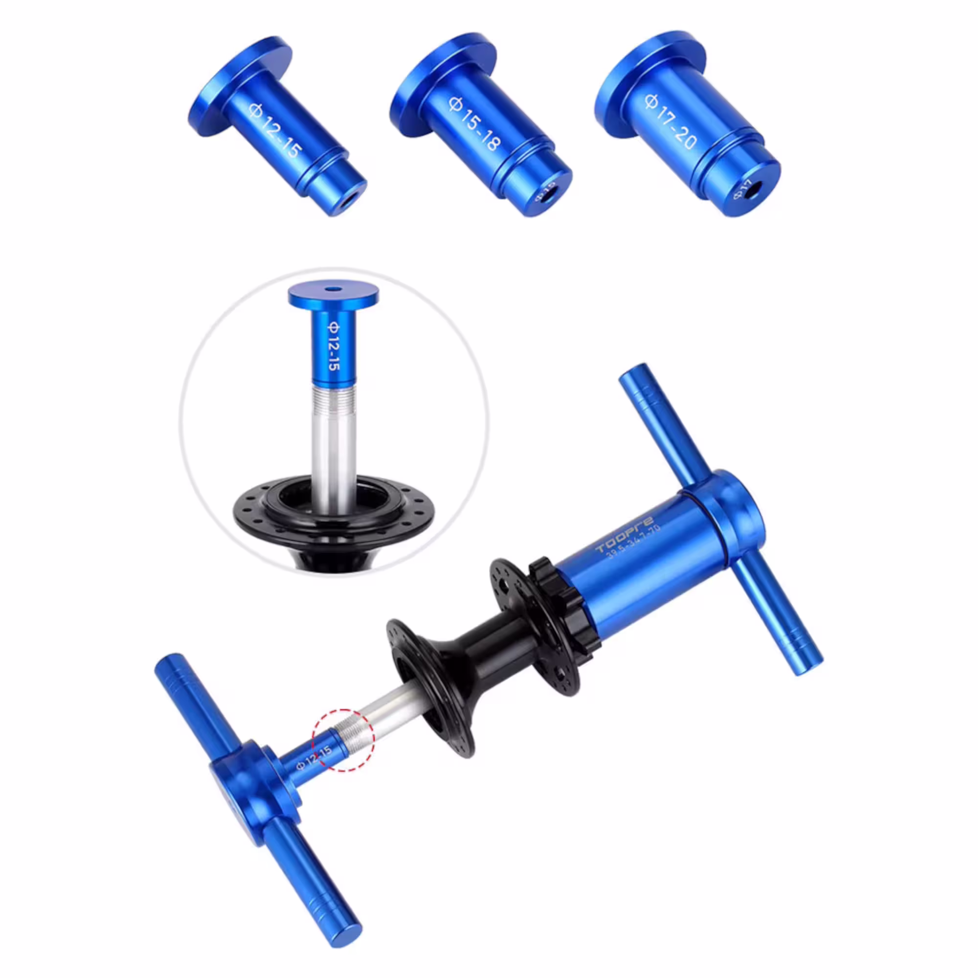 Kit Herramientas De Extracción Toopre Rodamientos Mazas 28Pcs - 5