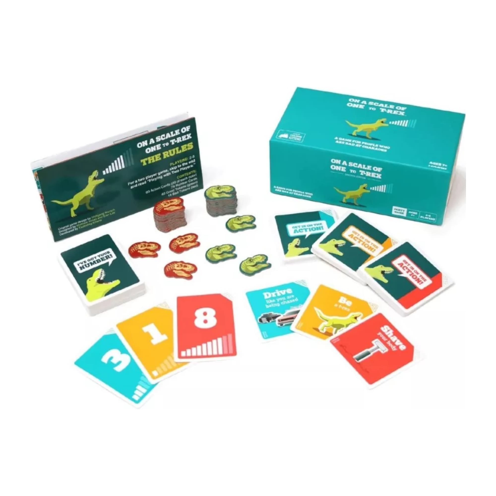 Juego De Mesa Exploding Kittens En una Escala del 1 a T-Rex +7 - 2